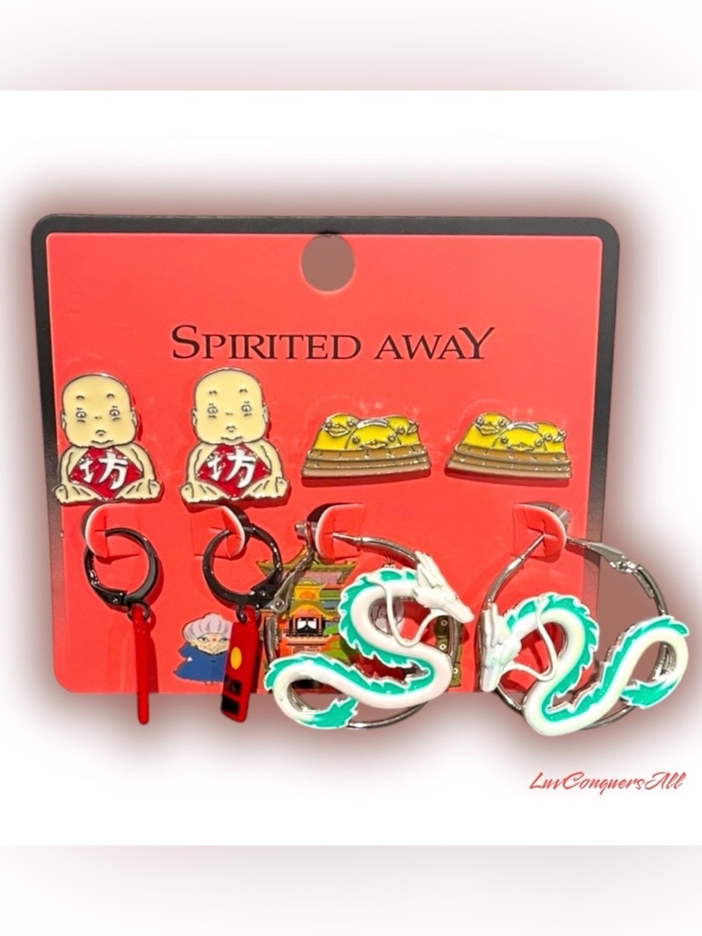 Studio Ghibli Spirited Away Character Earring Set